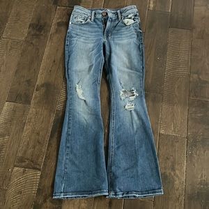 High rise flare jeans